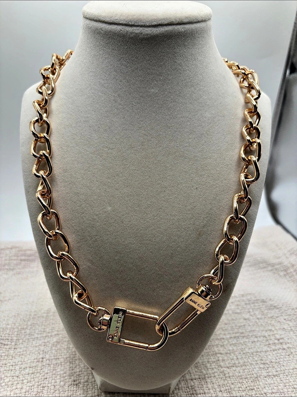 Anne Klein Gold-Tone Chain Link Necklace